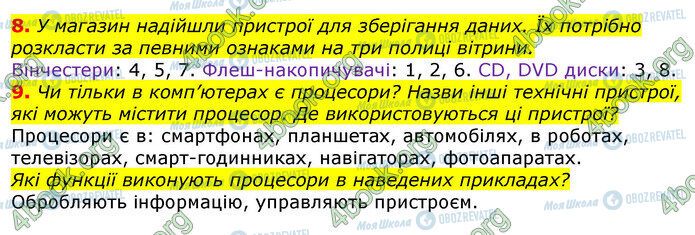 ГДЗ Інформатика 5 клас сторінка Стр.35 (8-9)